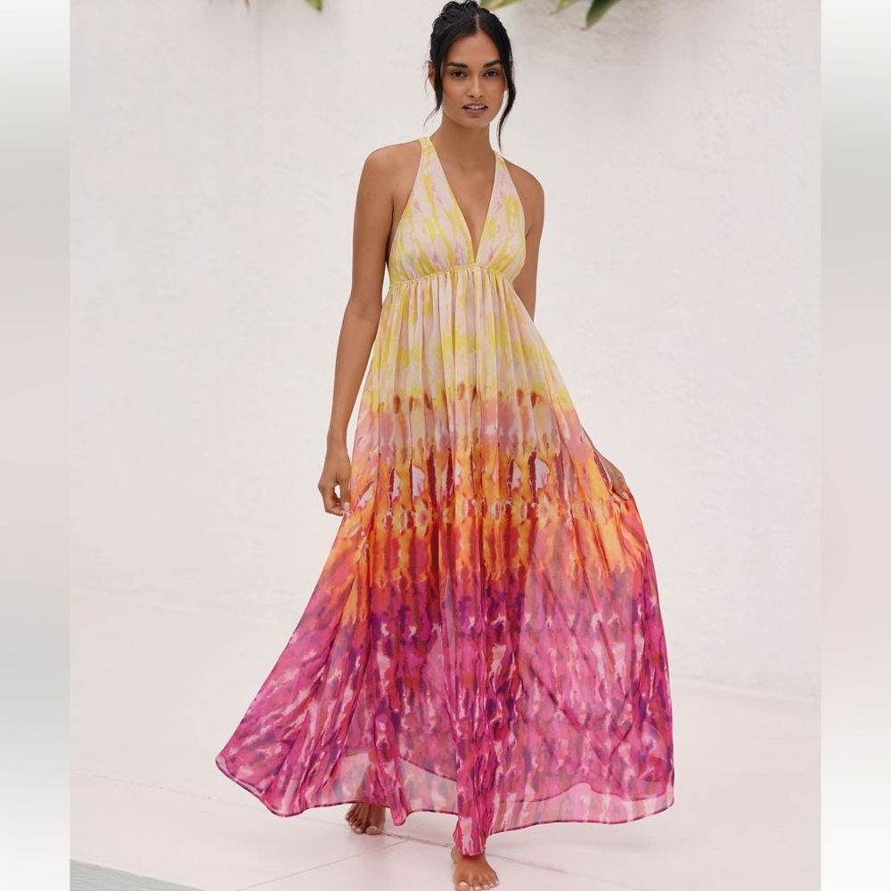Anthropologie Multicolor Maxi Dress,2x